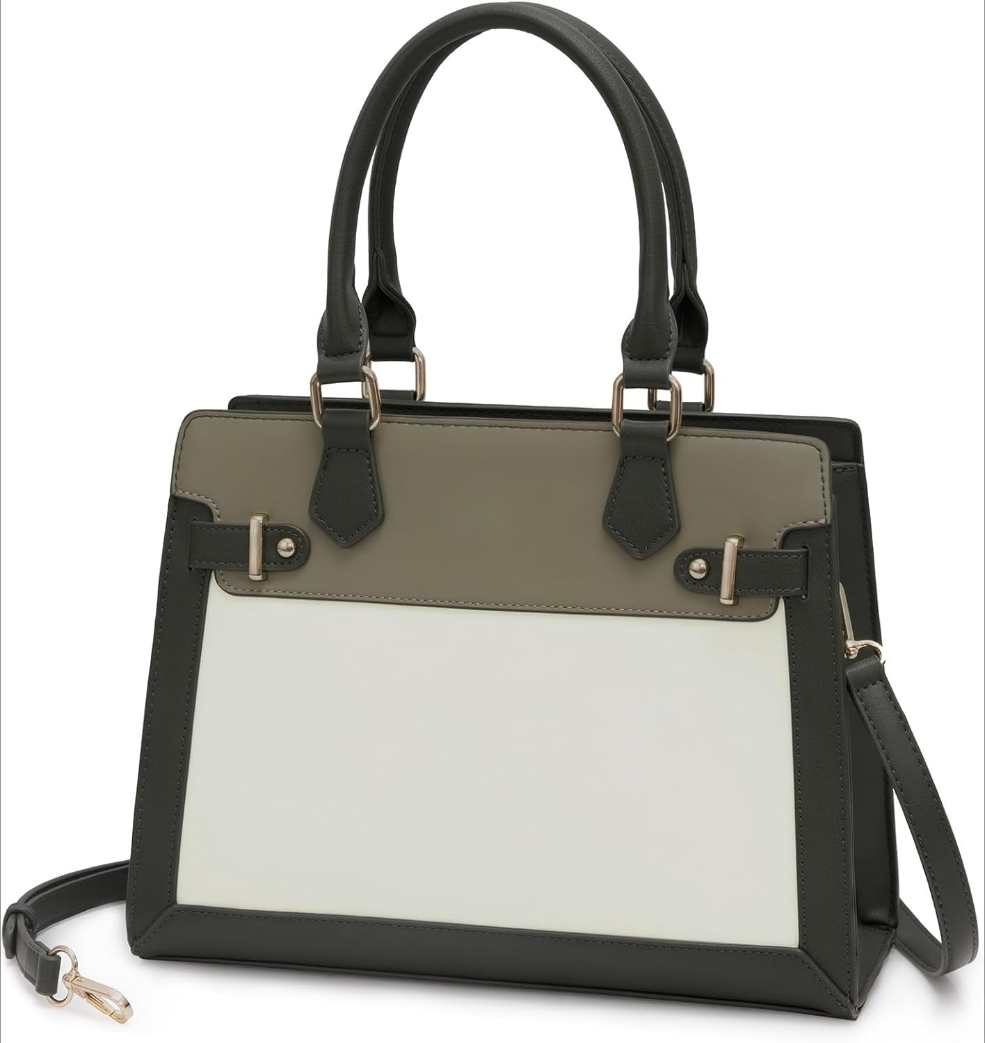 Handbags for Women, Tote Shoulder Bag Satchel Black Purse and PU Leather Top Handle for ladies