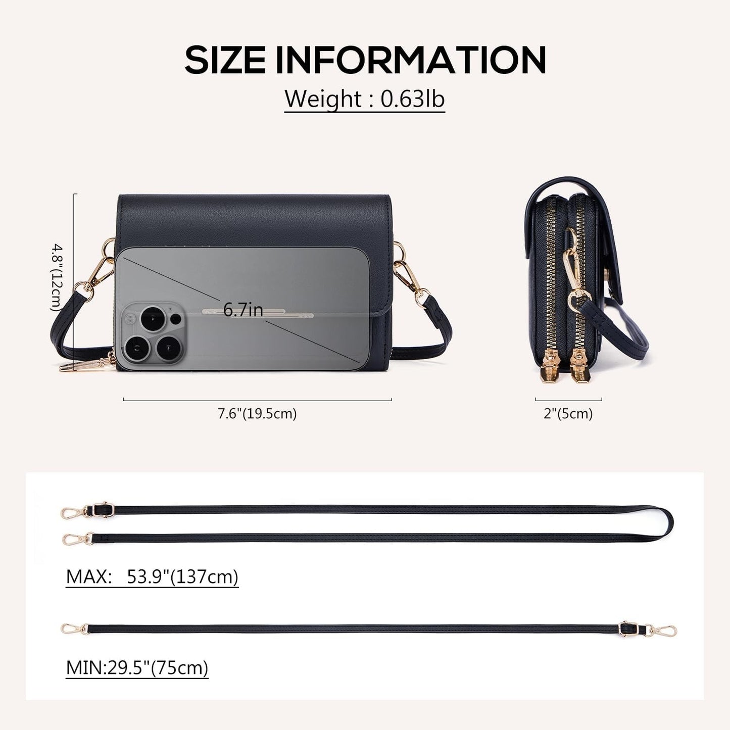 Small Crossbody Bag for Women,Women's Shoulder Handbags Wallet Purse with Credit Card Slots