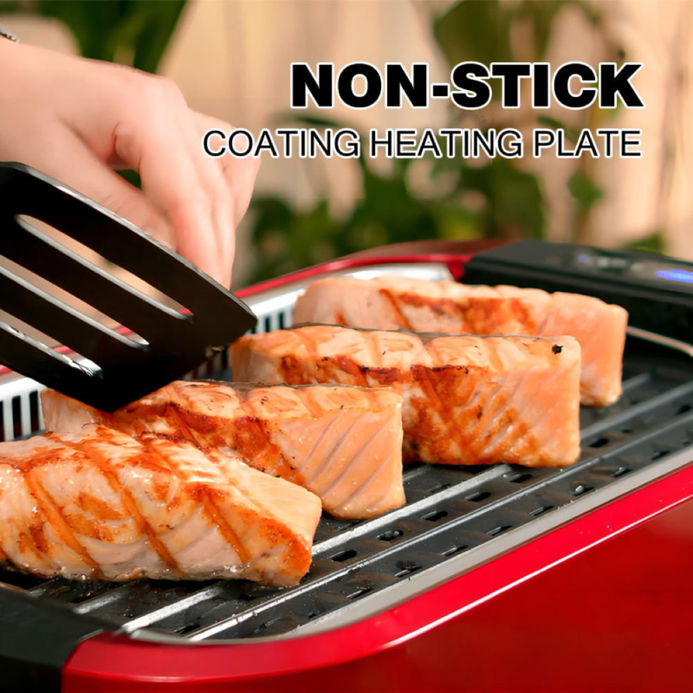 Nebula Vortex Smokeless Indoor Grill With Glass Lid