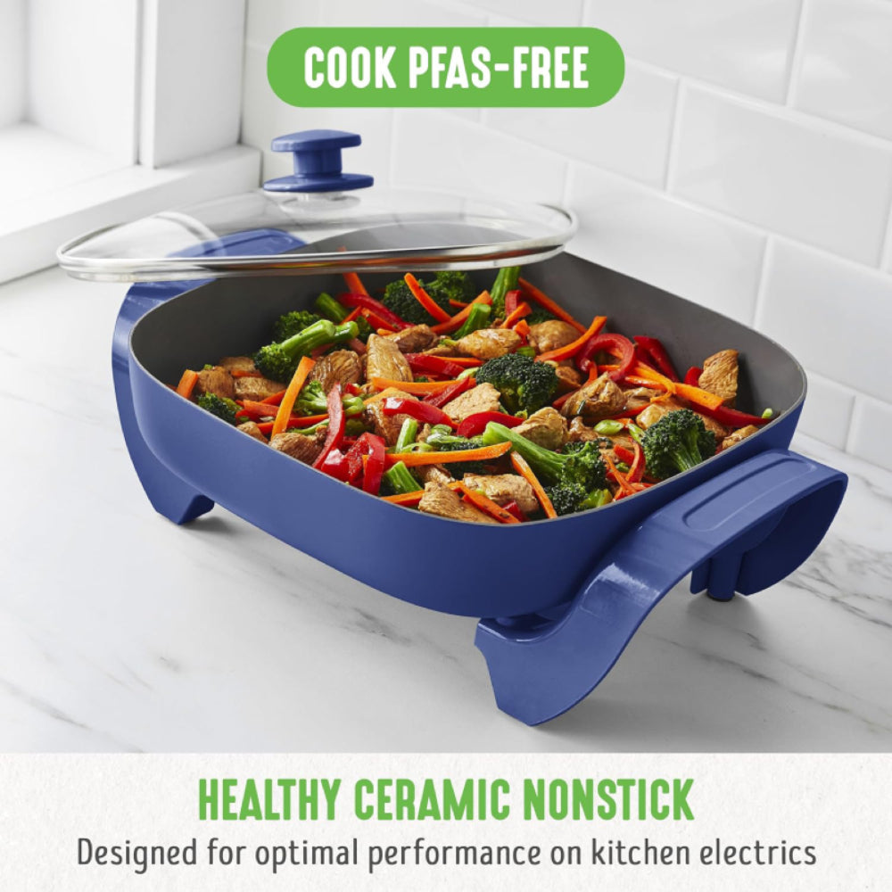 Nebula Vortex Healthy Ceramic Nonstick Electric Skillet