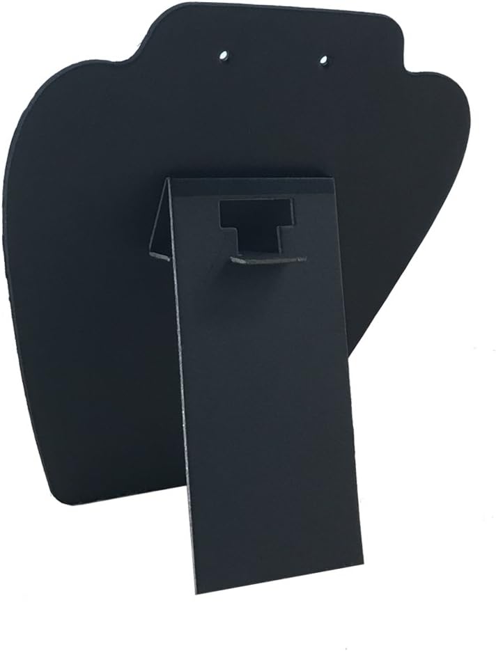 6 Pieces Black Necklace Display, Jewelry Display for Selling and Shows, Necklace Easel Stand, Collapsible Jewelry Bust Stand