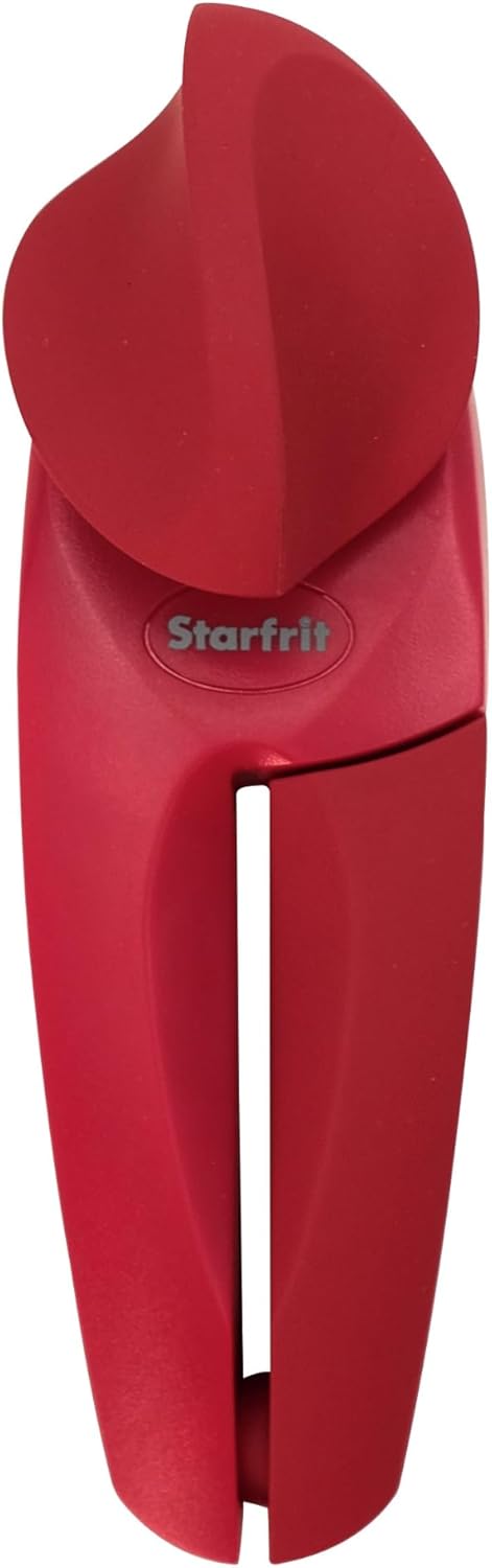Can Opener - Safe No-Sharp-Edge Design, Holds Lid - Heavy Duty Comfort Grip