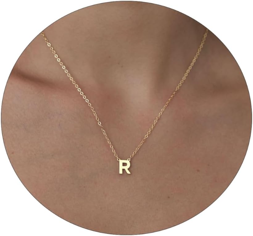 Delicate Heart Pendant Necklace, 14K Gold Plated Dainty Chain, Gift for Women
