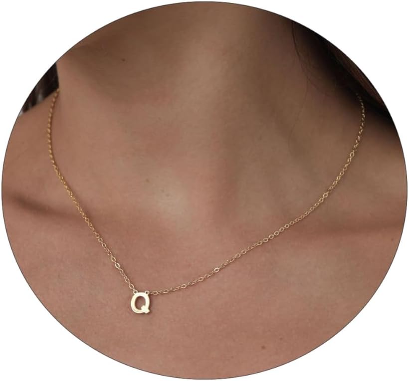 Delicate Heart Pendant Necklace, 14K Gold Plated Dainty Chain, Gift for Women