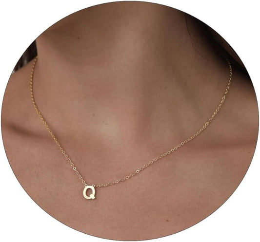 Delicate Heart Pendant Necklace, 14K Gold Plated Dainty Chain, Gift for Women