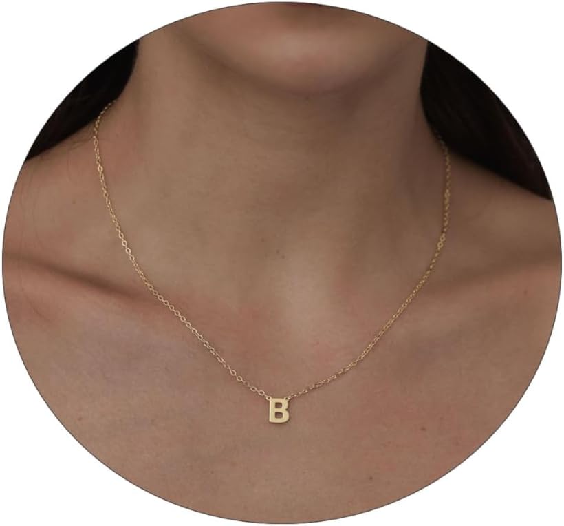Delicate Heart Pendant Necklace, 14K Gold Plated Dainty Chain, Gift for Women