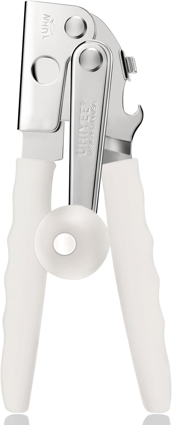 Hand Crank Can Opener Manual Heavy Duty with Comfortable Extra-long Handles