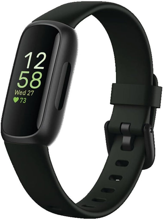 OMOMMD Inspire 3 Health &-Fitness-Tracker with Stress Management, Workout Intensity, Sleep Tracking, 24/7 Heart Rate and more, Midnight Zen/Black One Size (S & L Bands Included)