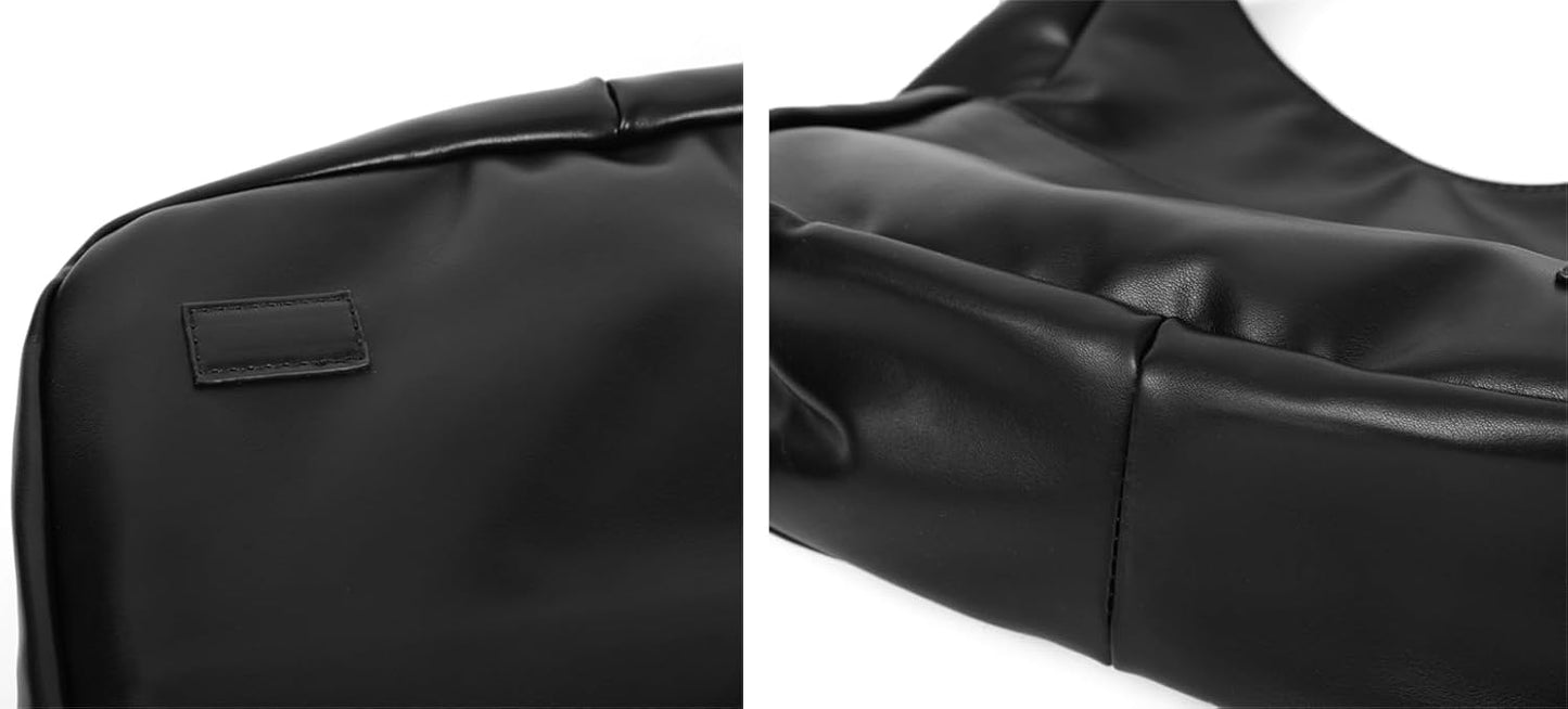 Women Tote Handbags Chic Vegan Leather Tote Bag Purse Stylish Casual Trendy Large Soft Bag
