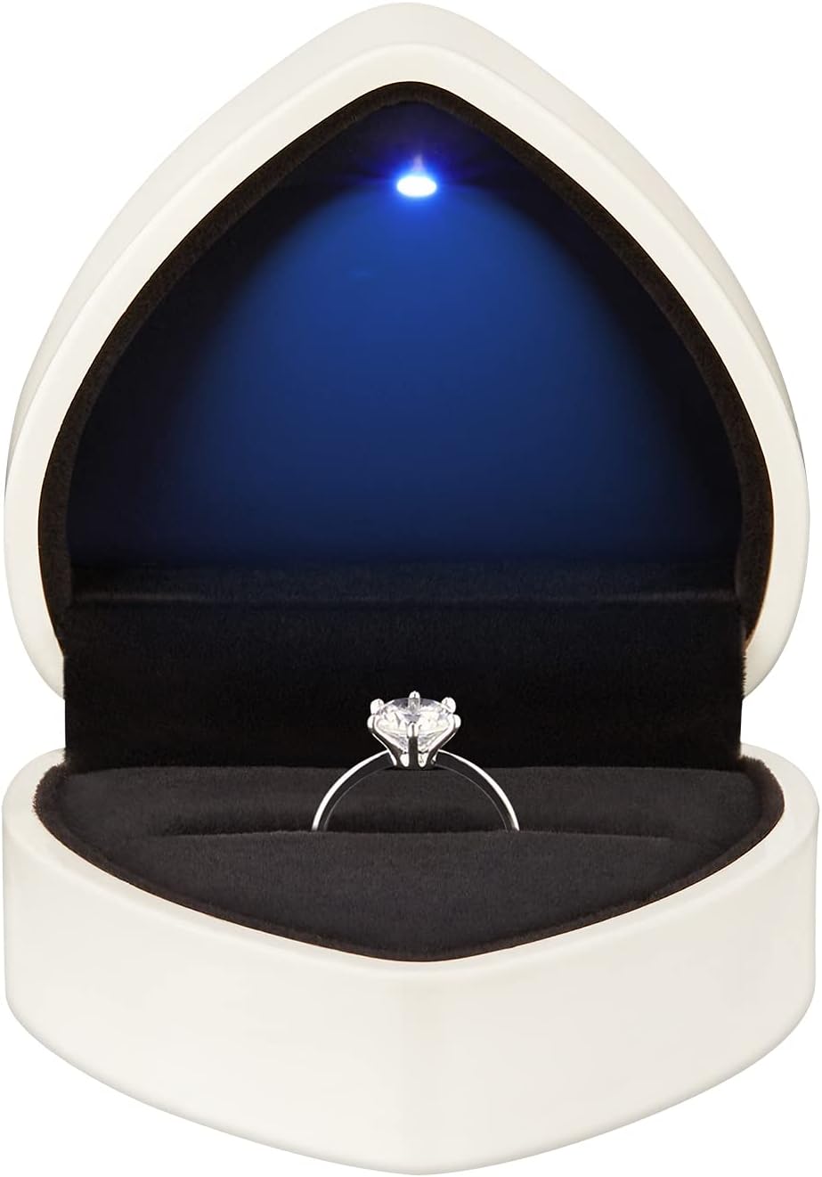 Earrings Jewelry Case with Light, Jewellry Display Box for Wedding, Engagement, Proposal, Birthday and Anniversary