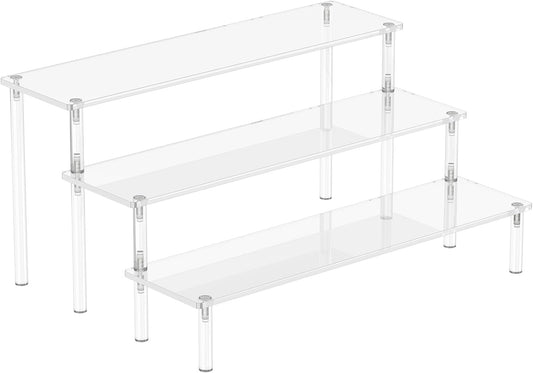 Acrylic Display Risers, 3 Tier Organizer Stand,   Decoration and Organizer
