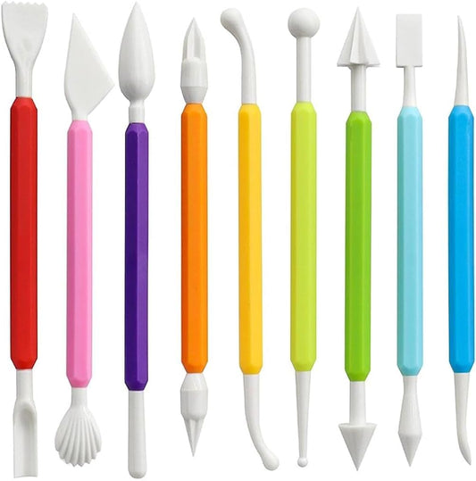 OMOMMD Air Dry Clay Tools for Kids Ages 8+ Pottery Clay Tool Kit Plastic Clay Sculpting Tools Set for DIY Project, Modeling Polymer Clay Toys – Safe & Easy Grip for Beginners & Craft Lovers