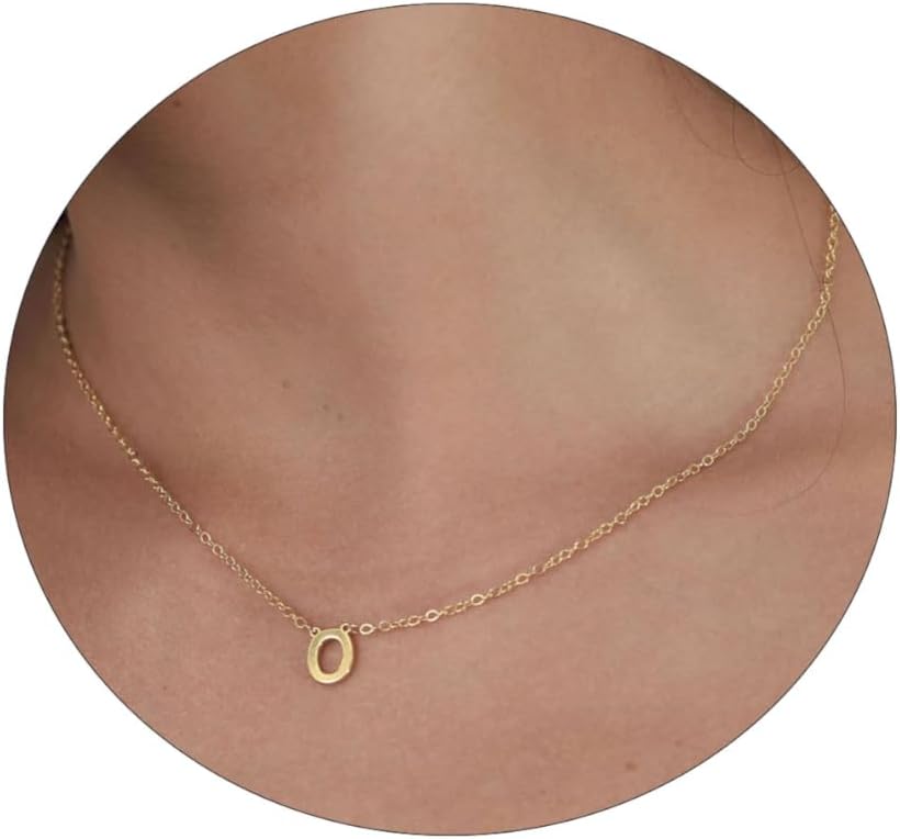 Delicate Heart Pendant Necklace, 14K Gold Plated Dainty Chain, Gift for Women