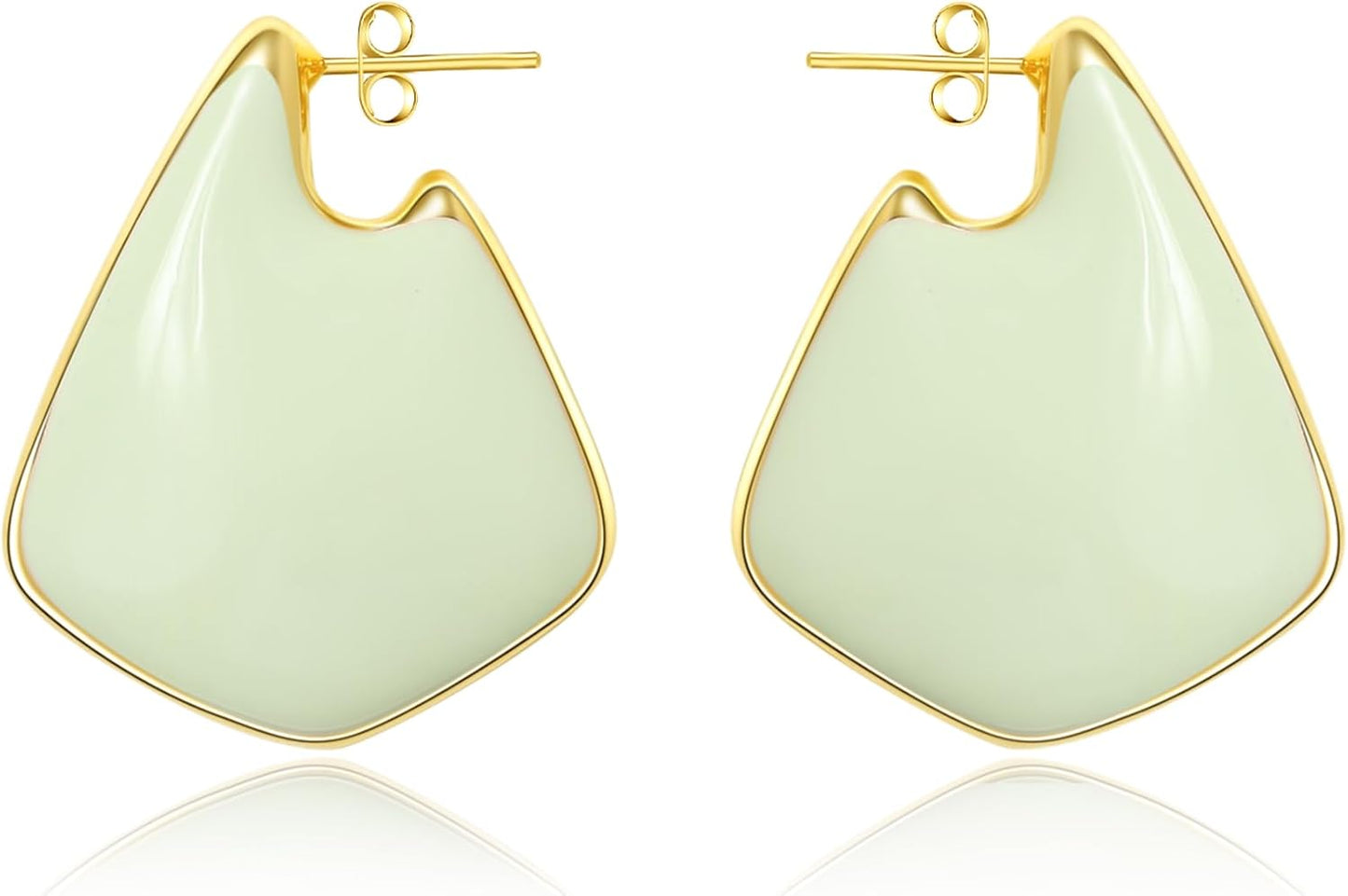 Trendy Gold Plated Knot Earrings for Women Chunky Statement Drop Dangle Earrings Lightweight Fashion Accessories Gold Jewelry