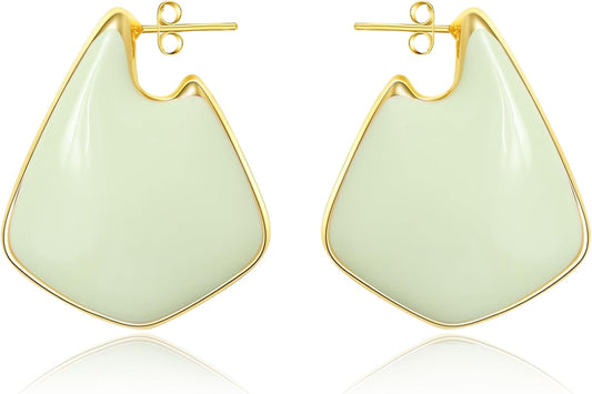 Trendy Gold Plated Knot Earrings for Women Chunky Statement Drop Dangle Earrings Lightweight Fashion Accessories Gold Jewelry