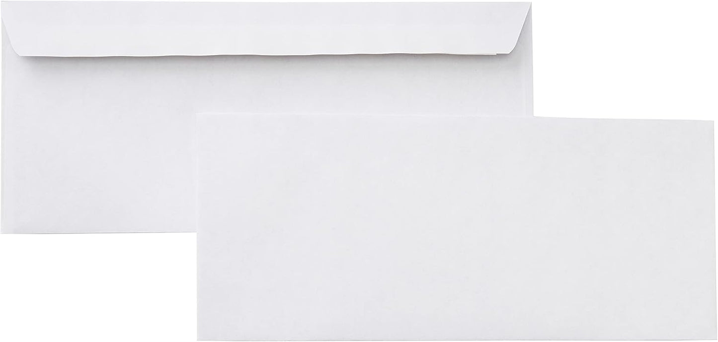 OMOMMD #10 Security-Tinted Self-Seal Business Envelopes for Documents, Privacy, Home & Office, White, 500-Pack