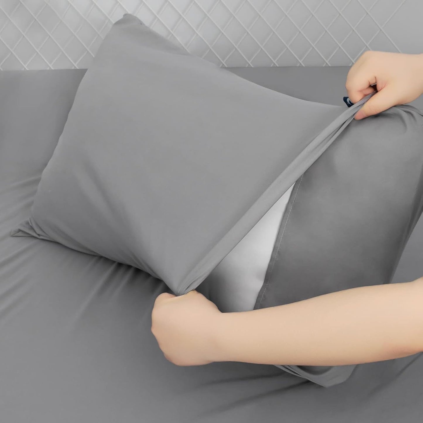 Extra Deep Pocket Queen Sheet Sets for Air Mattress - Sheets with Pocket on Side
