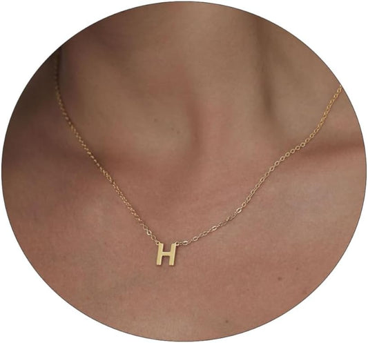 Delicate Heart Pendant Necklace, 14K Gold Plated Dainty Chain, Gift for Women
