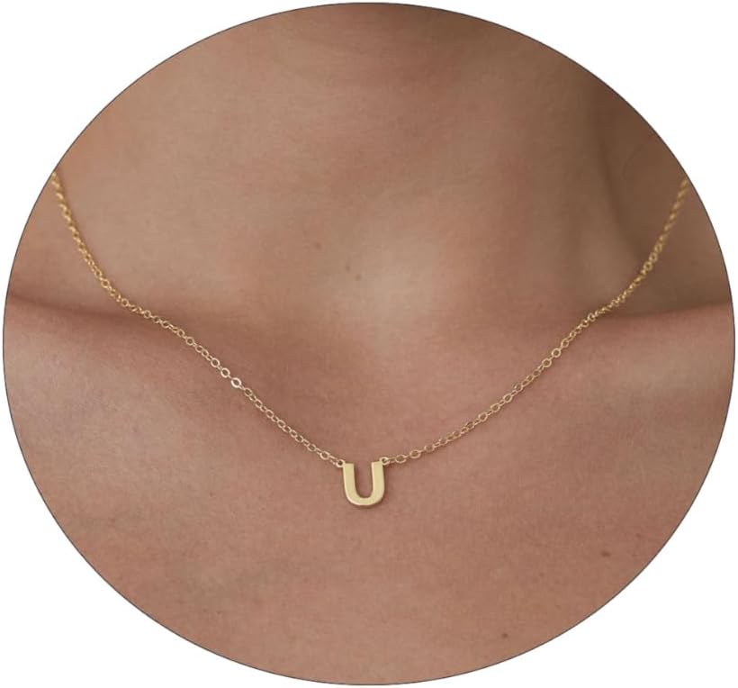 Delicate Heart Pendant Necklace, 14K Gold Plated Dainty Chain, Gift for Women