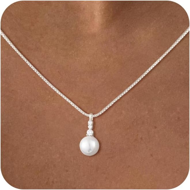 Classic Adjustable Gold Plated Pearl Necklace: Dainty Choker Jewelry Gift for Women