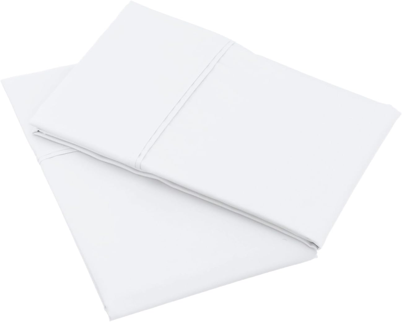 400 Thread Count Cotton Pillow Case, Standard, 30" L x 20" W, White - Set of 2, Pillows Not Included