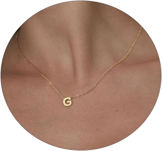 Delicate Heart Pendant Necklace, 14K Gold Plated Dainty Chain, Gift for Women