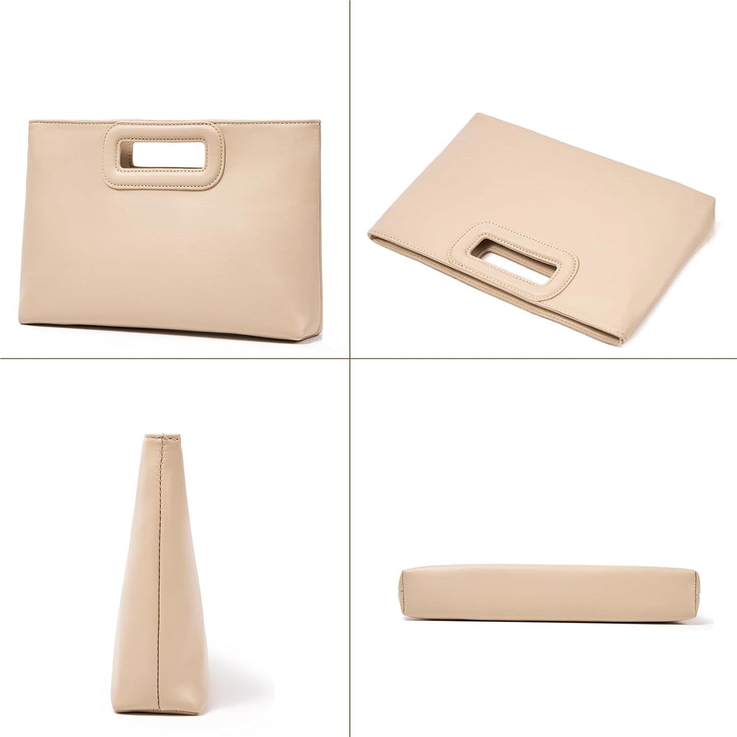 Top Handle Clutch Handbags for Women, Evening Handbag Shoulder Crossbody Purse with Gold Chain