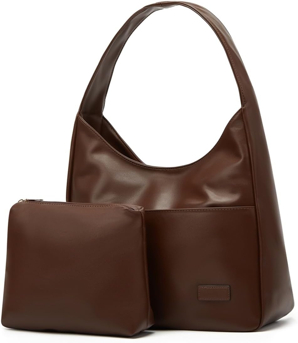 Women Tote Handbags Chic Vegan Leather Tote Bag Purse Stylish Casual Trendy Large Soft Bag
