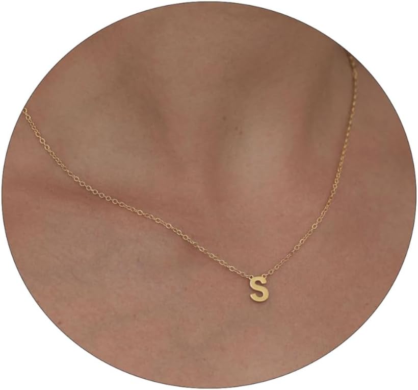 Delicate Heart Pendant Necklace, 14K Gold Plated Dainty Chain, Gift for Women