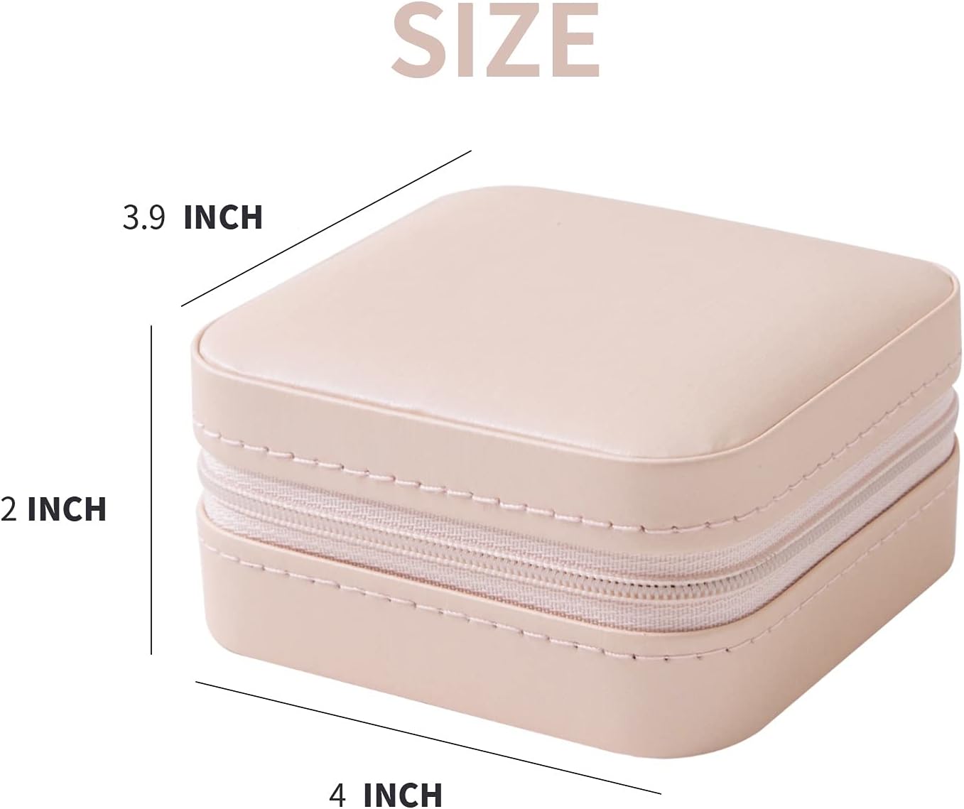 Travel jewelry box Travel Jewelry Organizer Small box Gift for Girls Women with Mirror