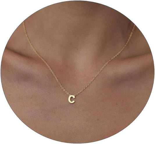 Delicate Heart Pendant Necklace, 14K Gold Plated Dainty Chain, Gift for Women