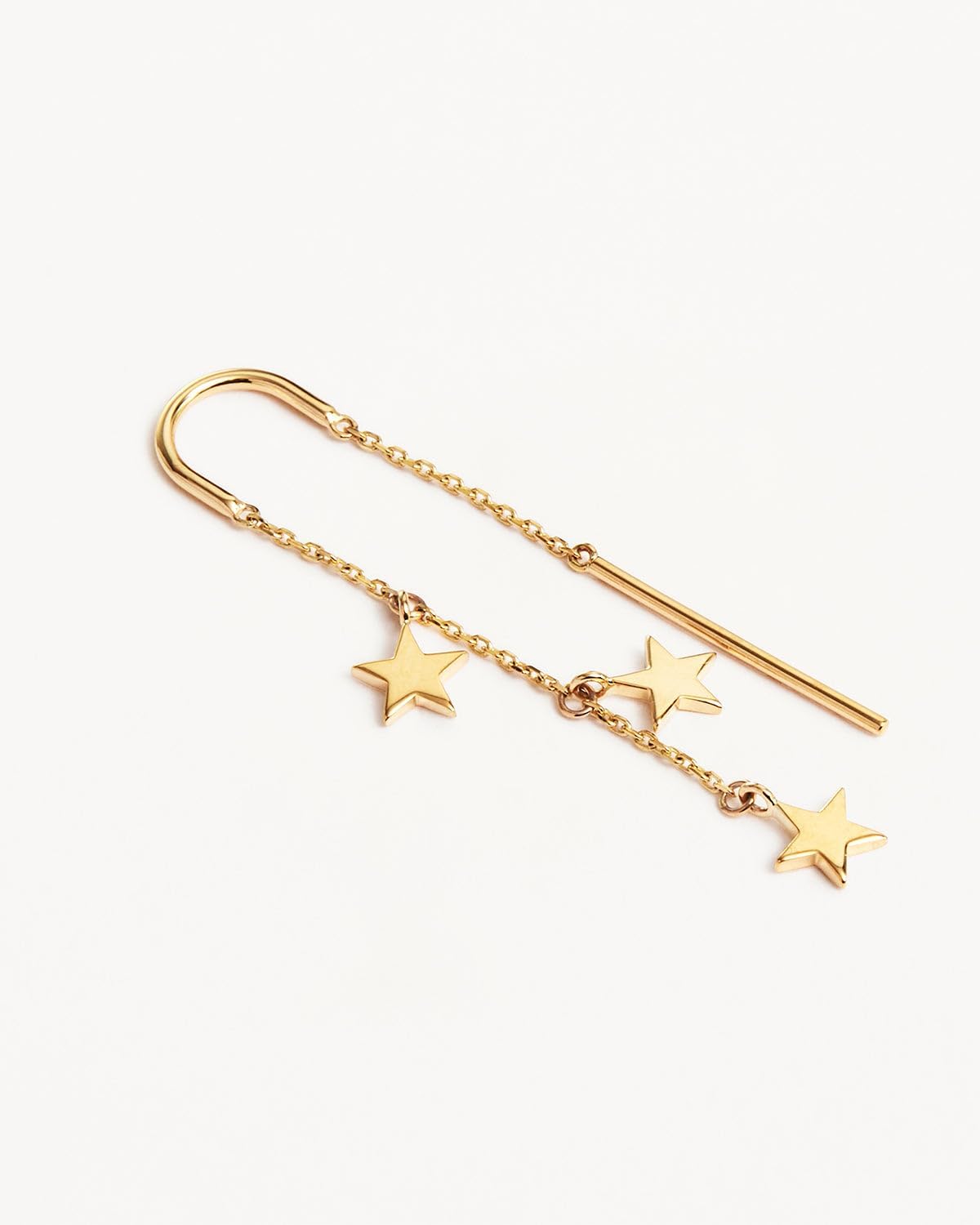 Dangle Threader Earrings for Women: Dainty 14k Gold Plated Drop Long Chain Earrings Trendy  Non Tarnish Elegant Cubic