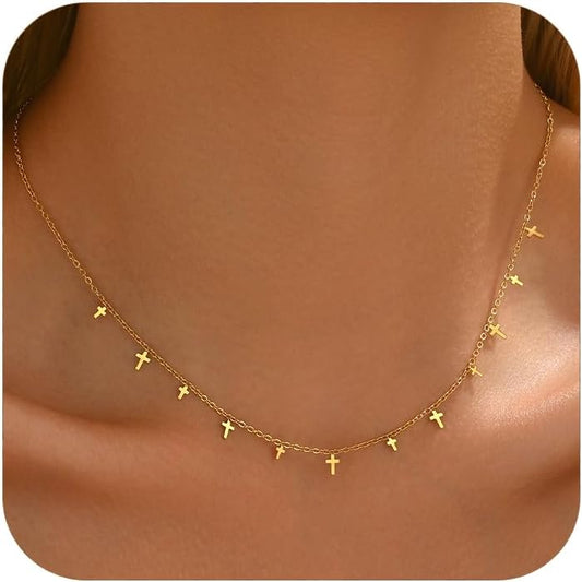 Colorful Beaded Initial Necklace for Girls & Women - Dainty Choker, Perfect Gift for Teens