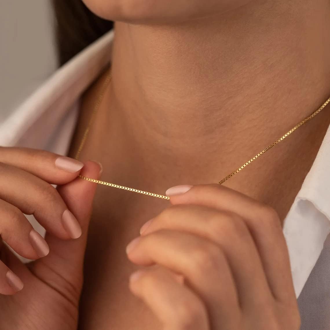 Dainty Gold Chain Necklace For Women - 18K Gold Plated Coin Disc Choker With Beaded & Paper Clip Layered Chain, Everyday Jewelry Gift