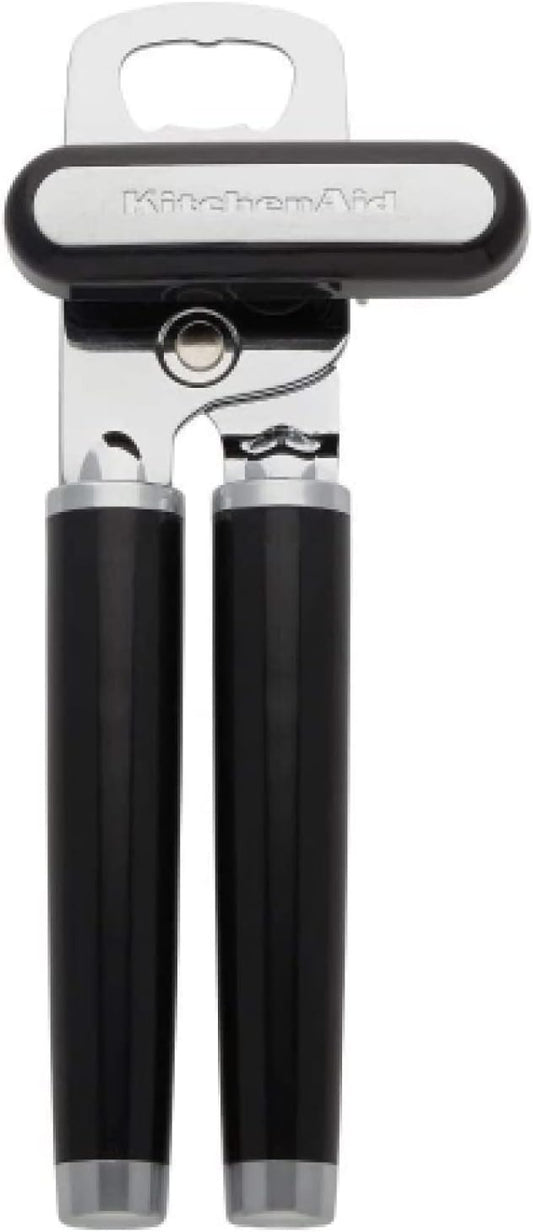 Multifunction Can Opener and Bottle Opener Easy to Use, Razor Sharp Stainless Steel Cutting Wheel, Soft Ergonomic Handles