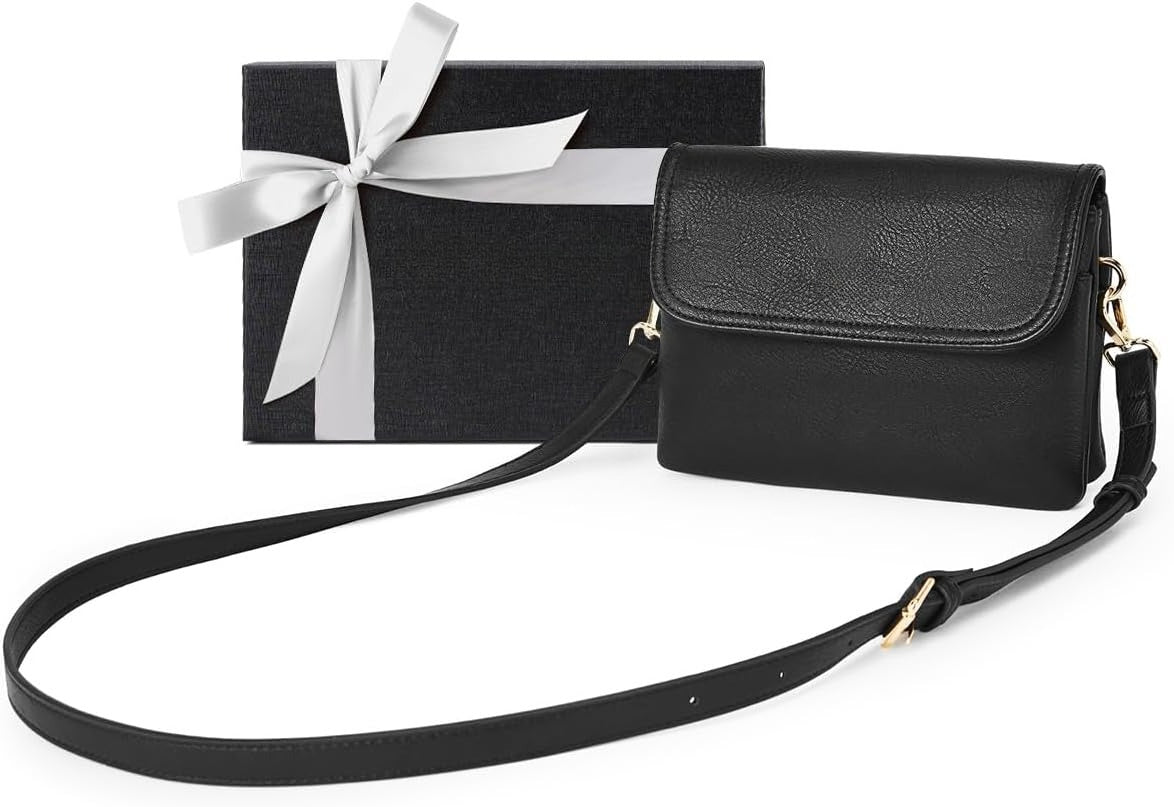 Small Crossbody Bags for Women, Vegan Leather Cell Phone Purse, Mini Travel Purse with Adjustable Strap