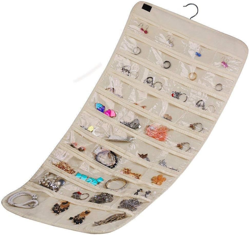 Hanging Jewelry Organizer,Accessories Organizer,80 Pocket Organizer