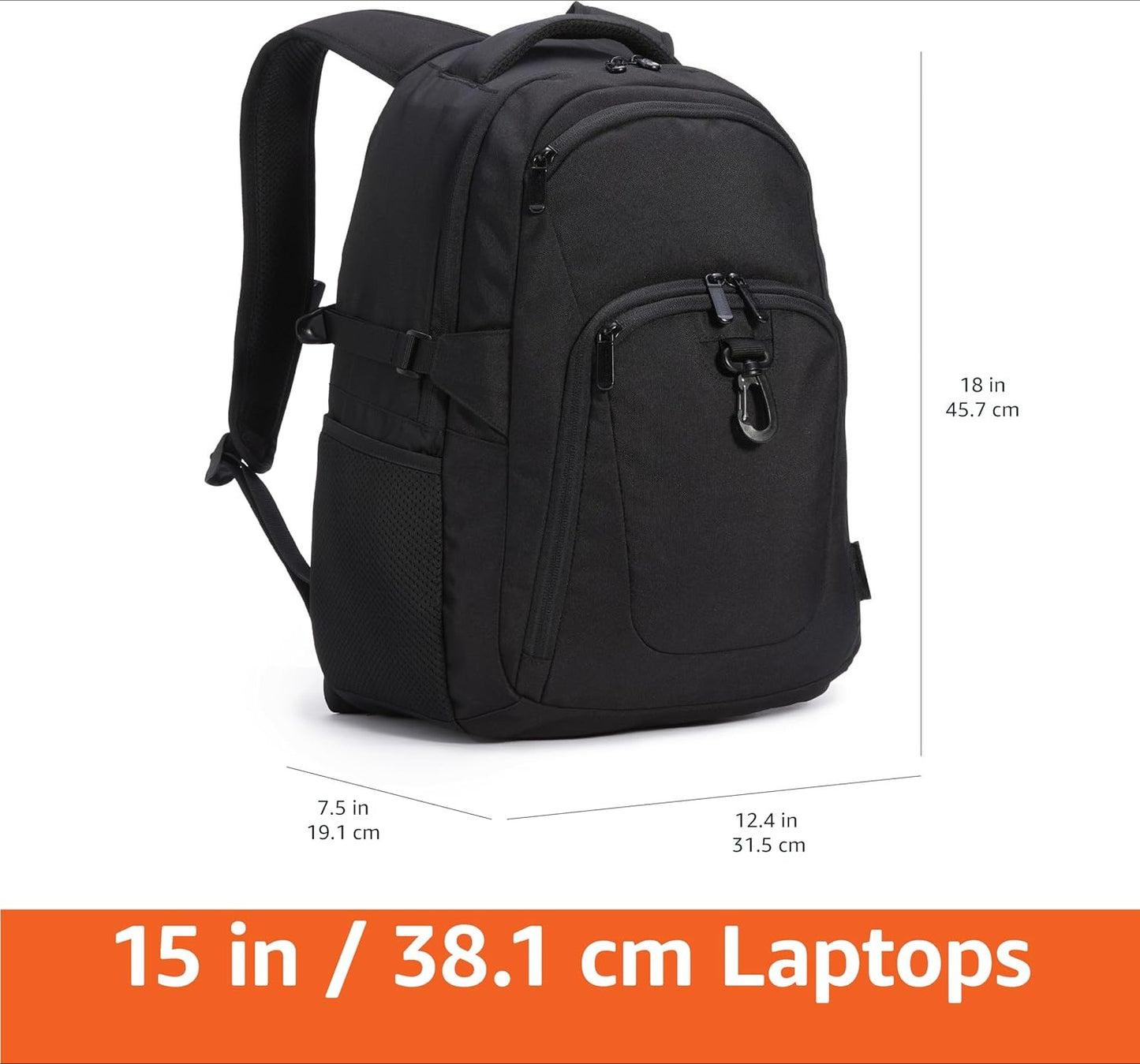 Travel Laptop Backpack for 15.6 inch Laptop, Black