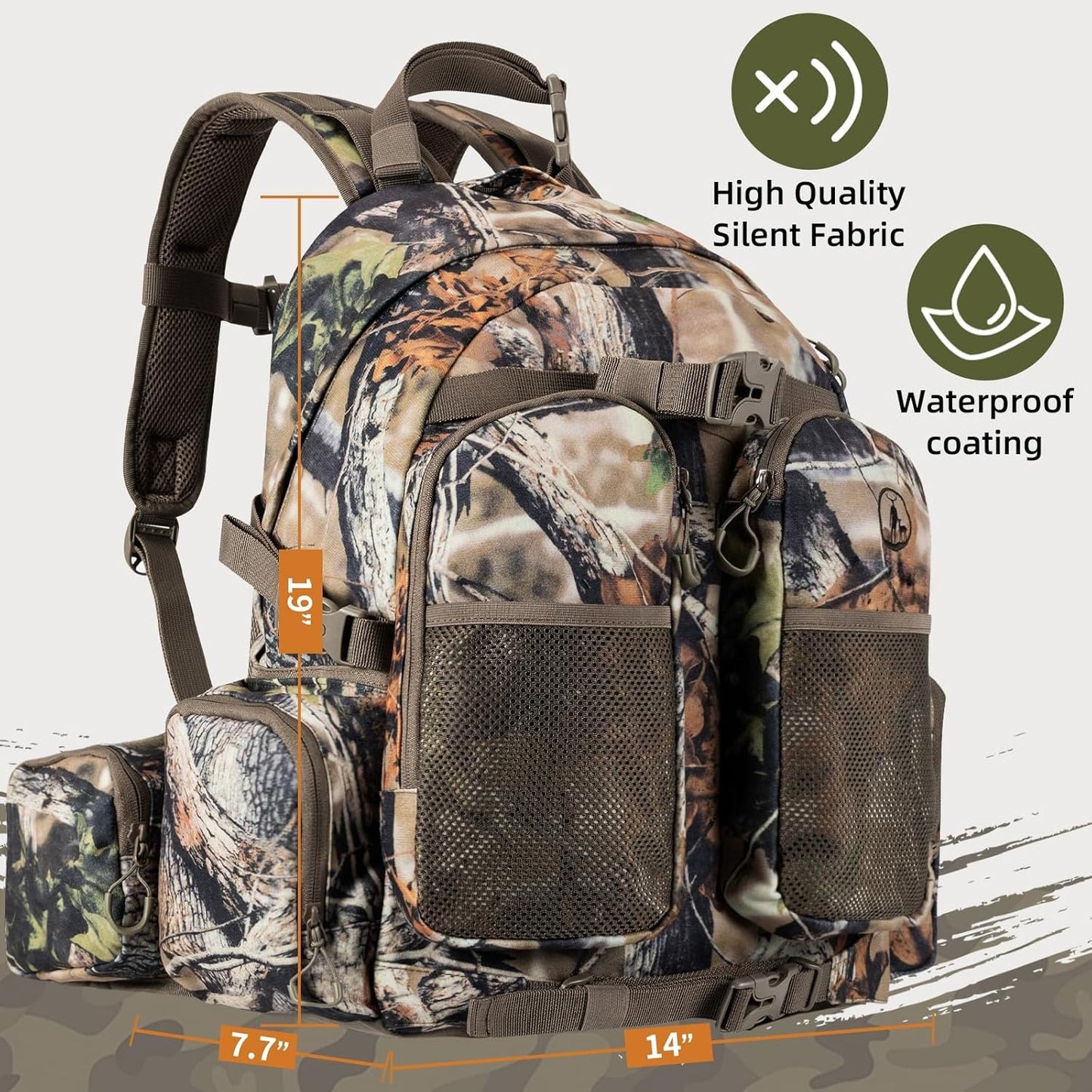 hunting backpack for men Waterproof Camo Pack Hunting gifts for men gear Hunting Day Pack-