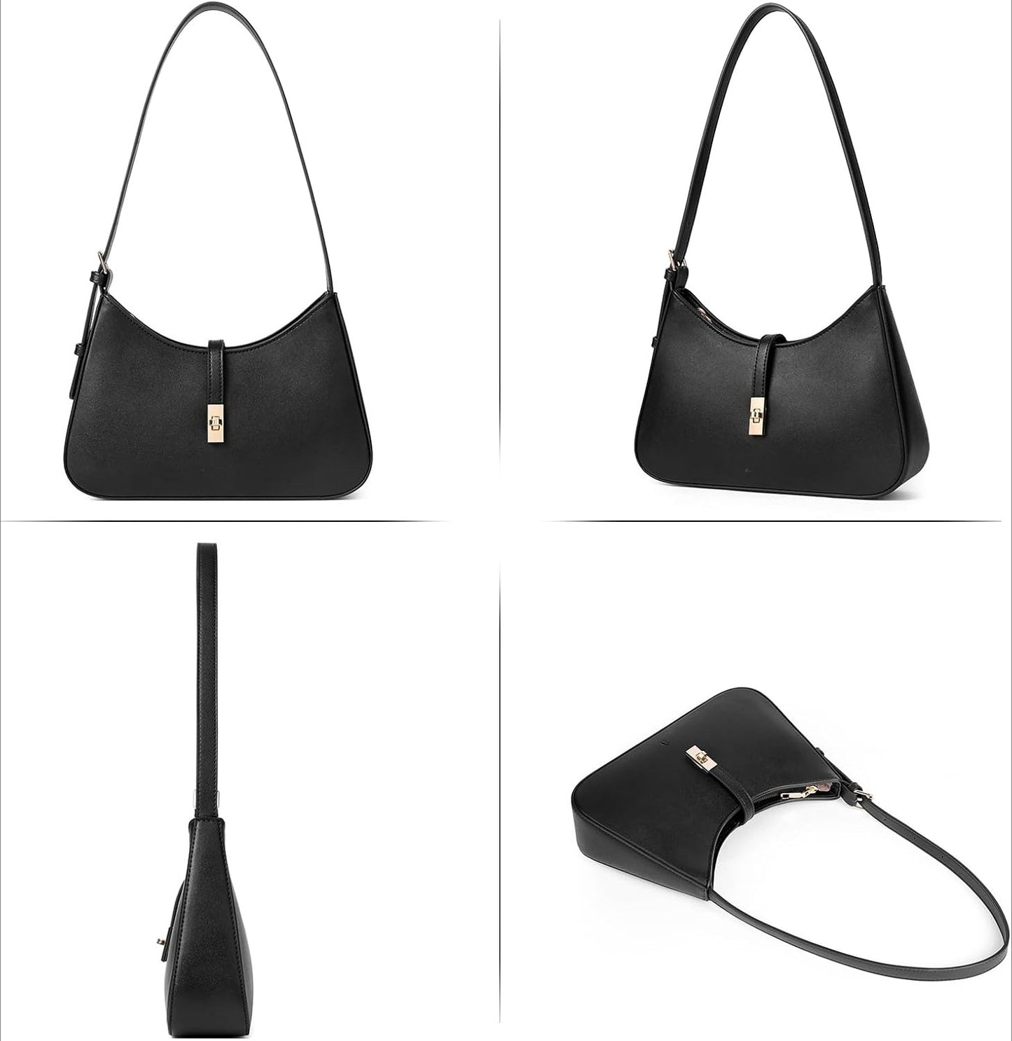 Shoulder Bag for Women, Handbag Hobo Bags Vegan Leather Crossbody Purse with Adjustable Strap