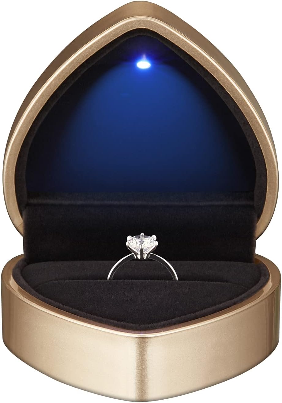 Earrings Jewelry Case with Light, Jewellry Display Box for Wedding, Engagement, Proposal, Birthday and Anniversary
