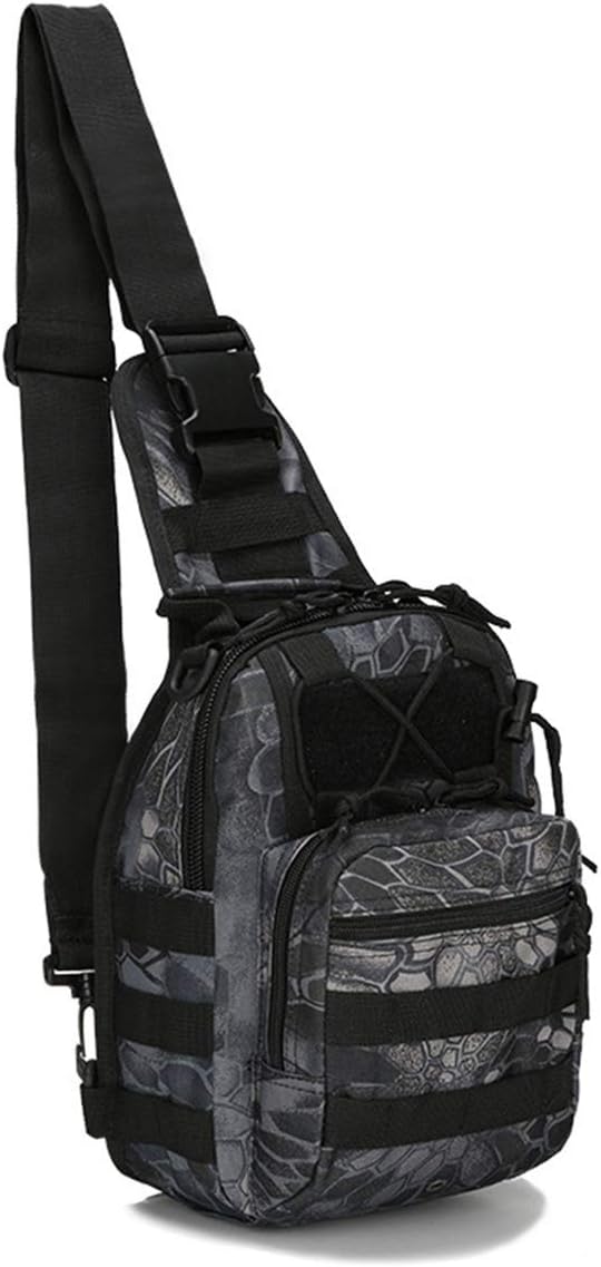 Tactical Shoulder Sling Bag Small Outdoor Chest Pack Backpack for Men Traveling, Sling Backpack