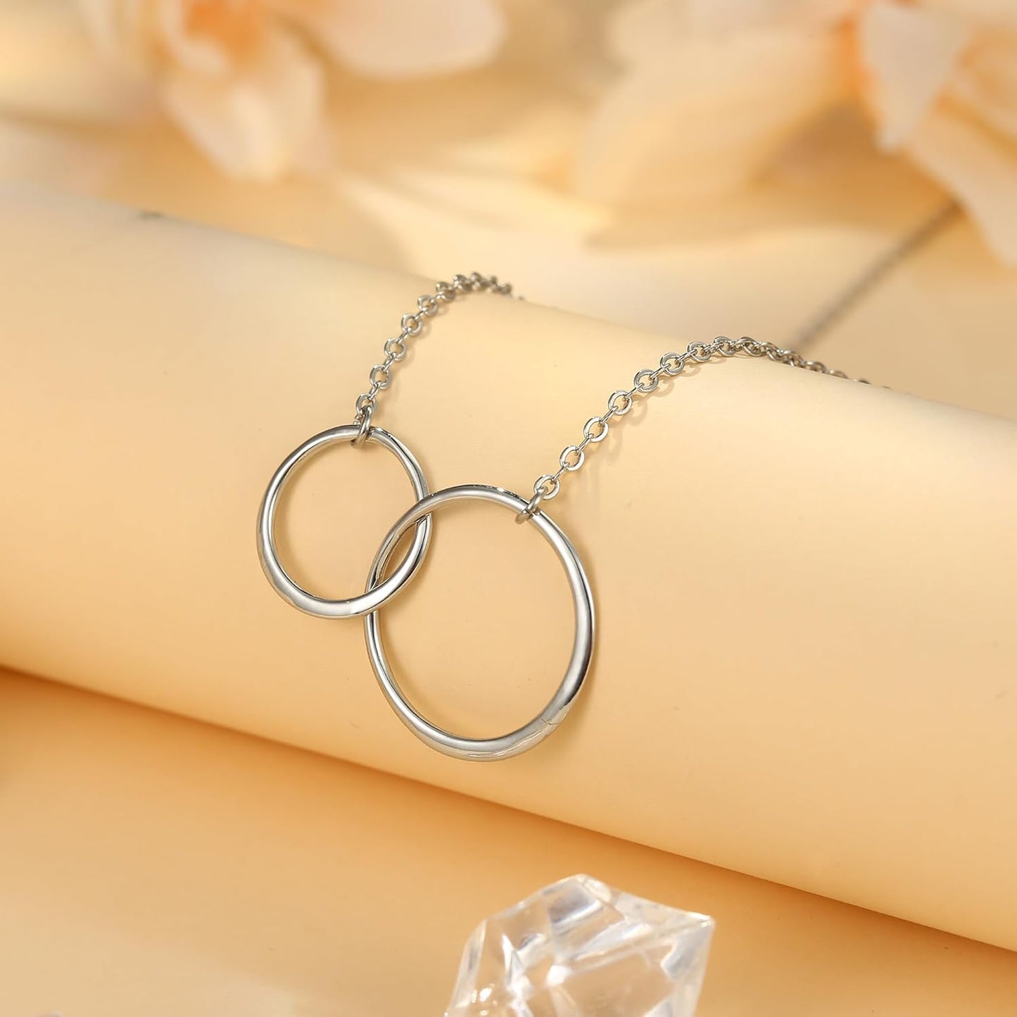 Adjustable Bee & Heart Necklace | 14K Gold/Silver Plated Dainty Disc Choker - Handmade Boho Gift for Her