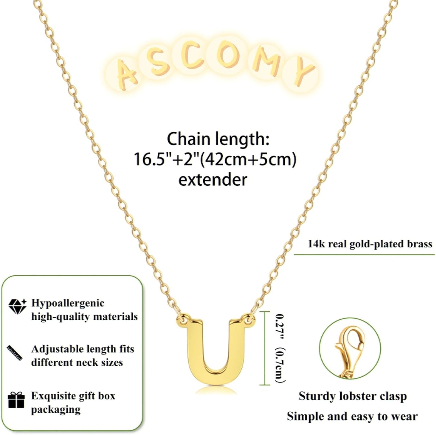 Delicate Heart Pendant Necklace, 14K Gold Plated Dainty Chain, Gift for Women