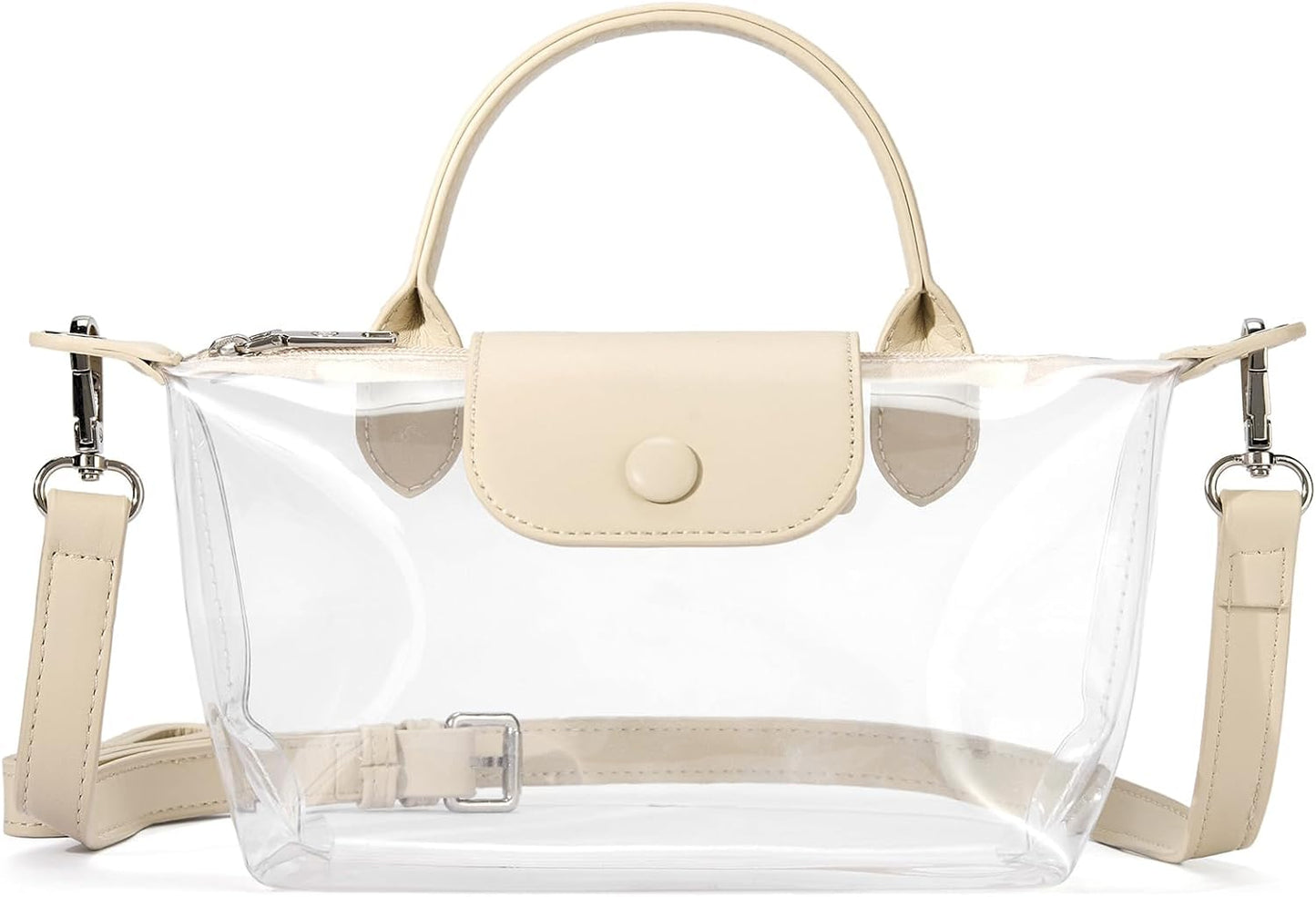 Clear Bag for Stadium Approved Small Crossbody Purse Handbags for Concerts Sports Events