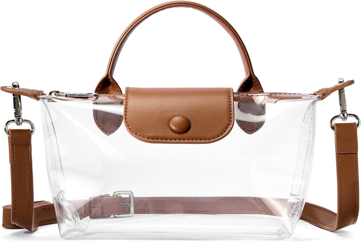 Clear Bag for Stadium Approved Small Crossbody Purse Handbags for Concerts Sports Events
