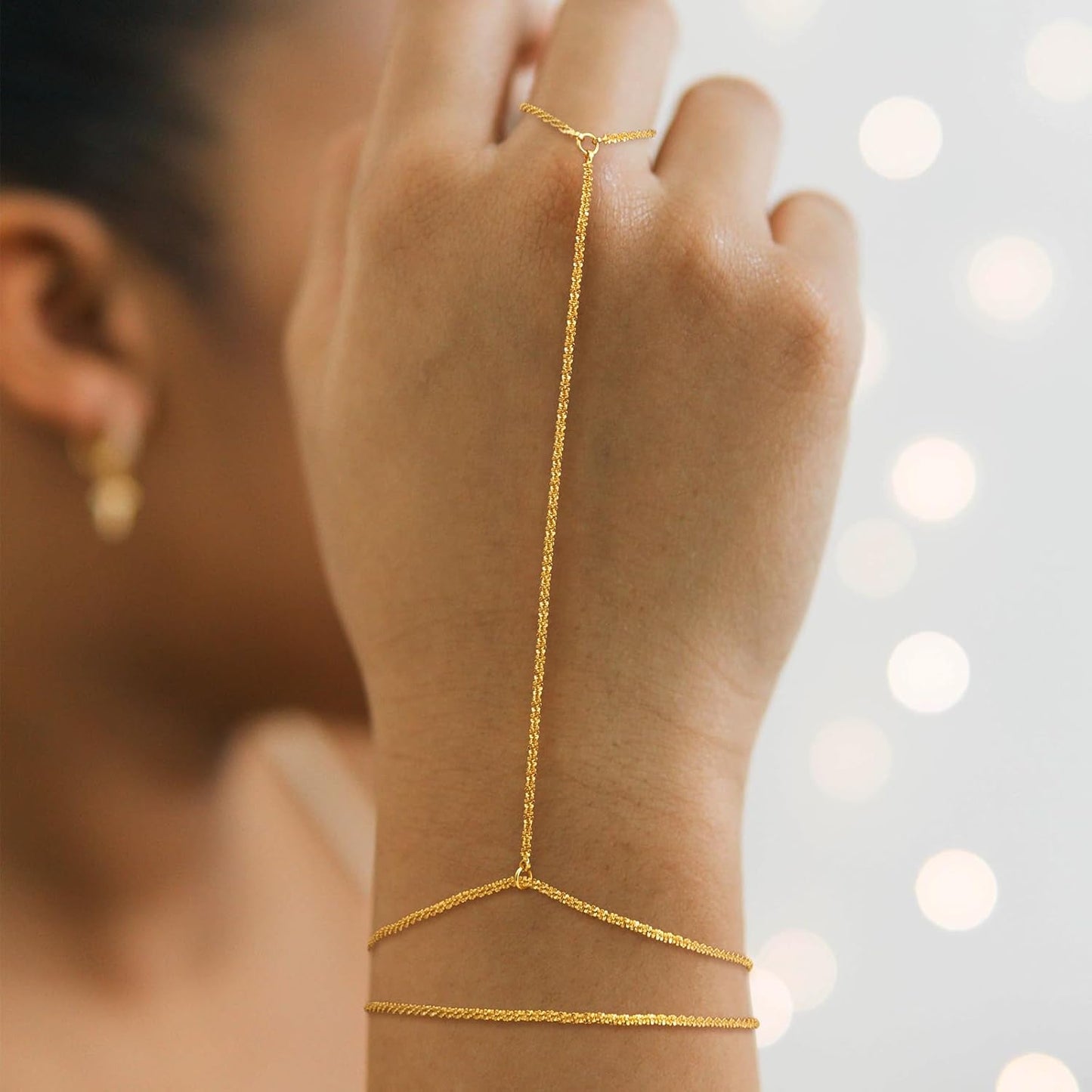 Gold Bracelets for Women, 14K Dainty Gold Plated Stackable Bracelets for Women Trendy Waterproof CZ Tennis Bracelet Set