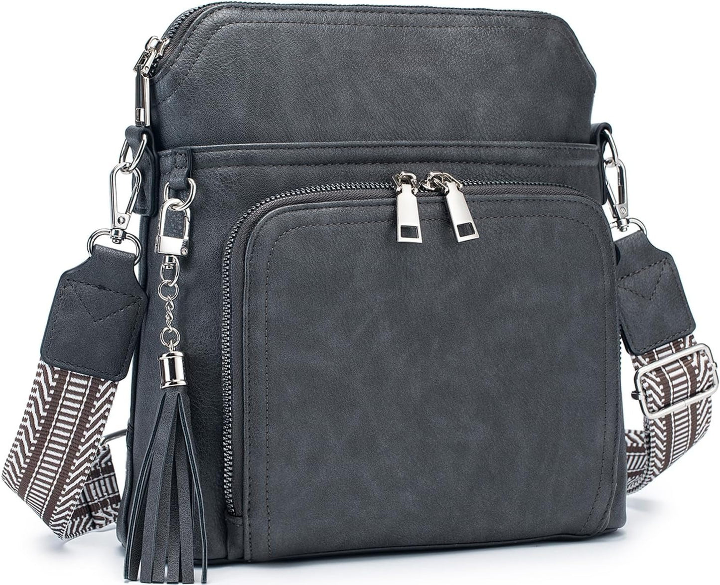 Crossbody Purse for Women Vegan Leather Medium Crossbody Wallet Bag for Travel Women Shoulder Handbags
