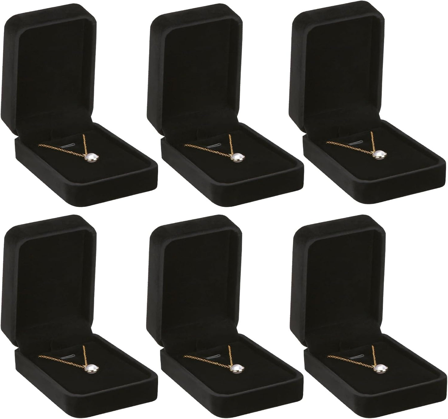 6 Pieces Jewelry Gift Boxes for Christmas Wedding Engagement Birthday Anniversary