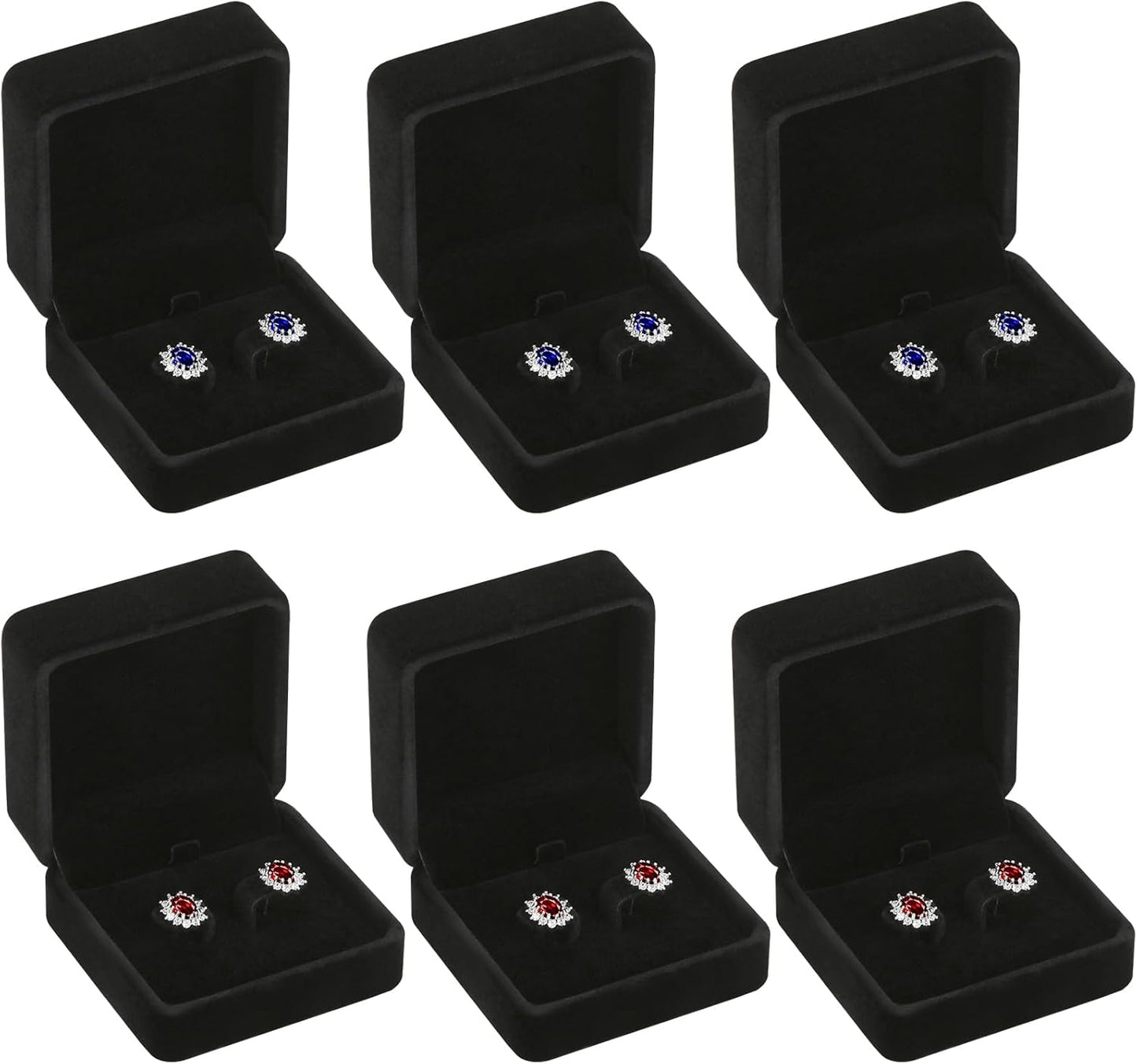 6 Pieces Jewelry Gift Boxes for Christmas Wedding Engagement Birthday Anniversary